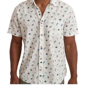 Marine Layer buttondown in VW bus/Island print